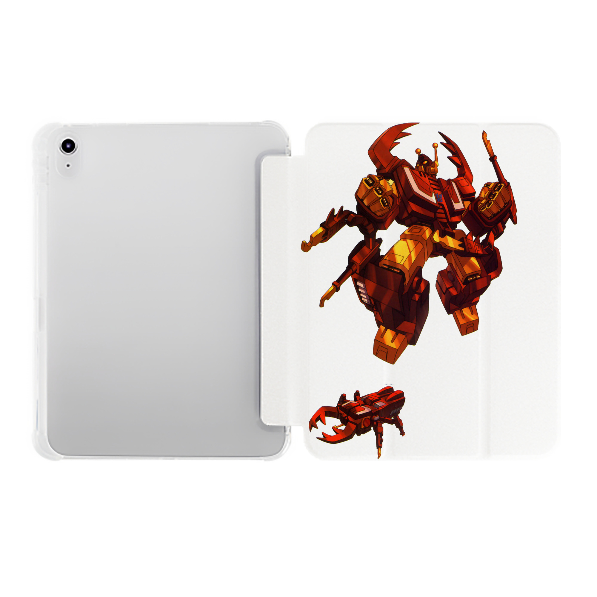 （画像用）  IPad ケース ペン収納付き 三つ折りスタンド PUレザー×シリコン 対応機種9.5/10.5/10.9インチ